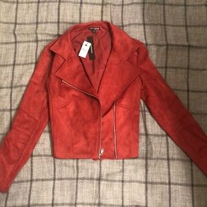 Express suede moto jacket